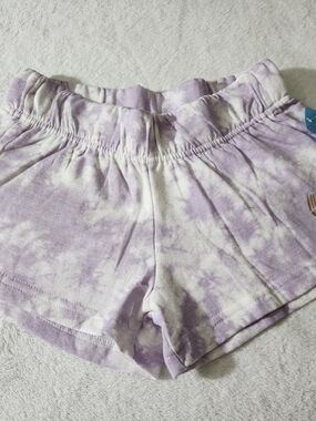 RBX Lilac and White Tie-Dye Athletic Shorts